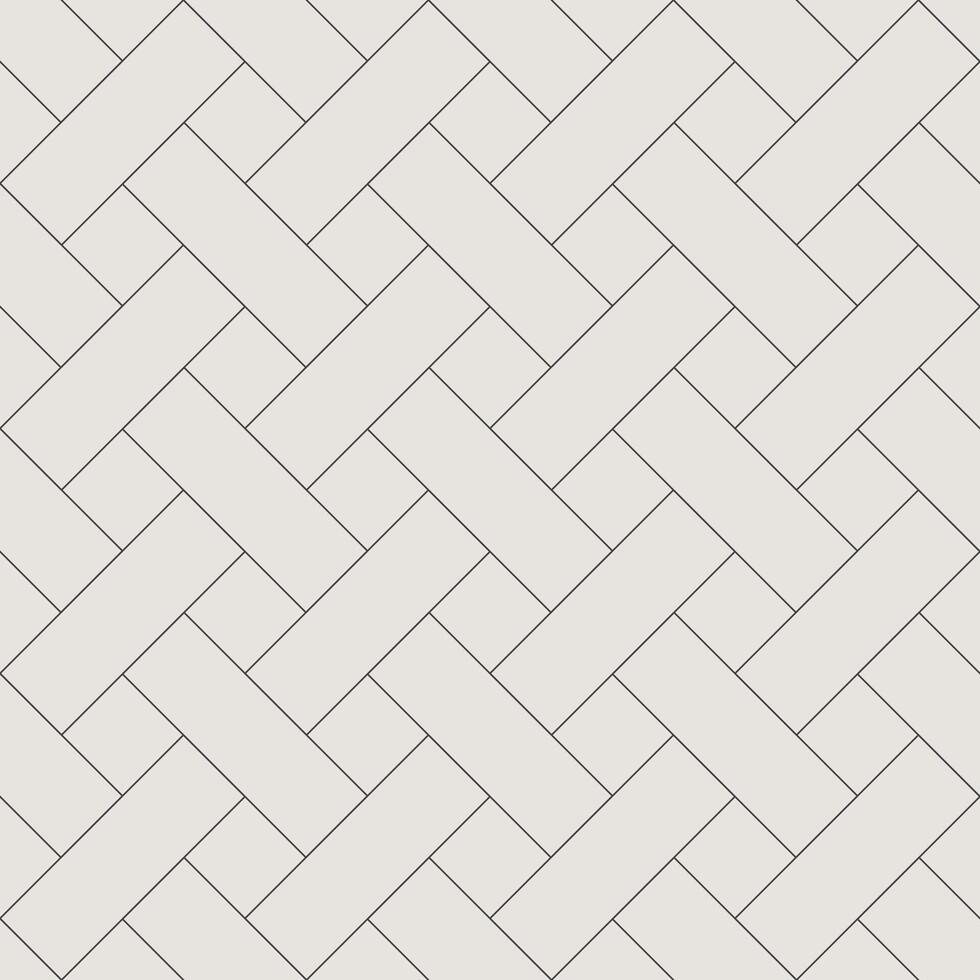 Seamless geometric outline pattern with interlaced rectangles forming a herringbone weave texture vector