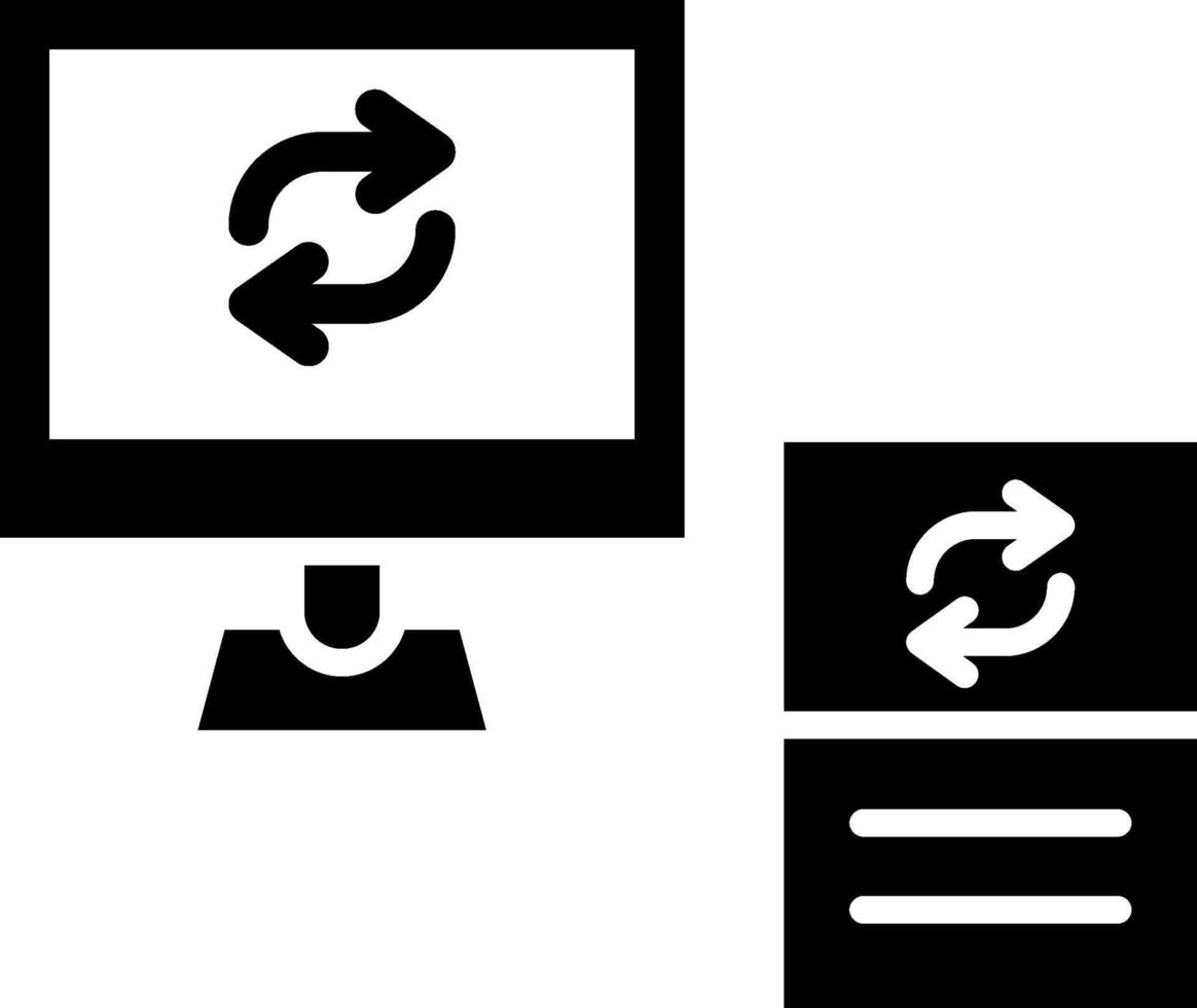 Data Synchronization Clean Simple Digital Design vector
