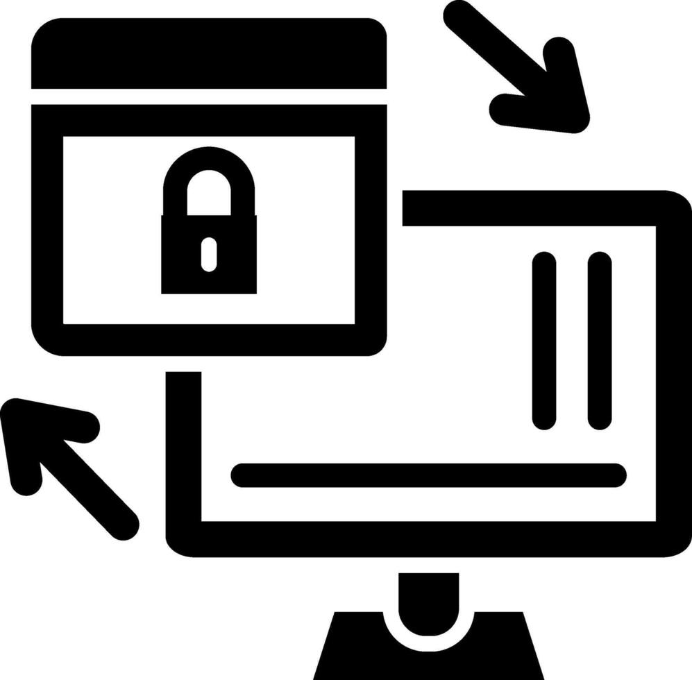 Secured Backup Muted Soft Tone Element vector