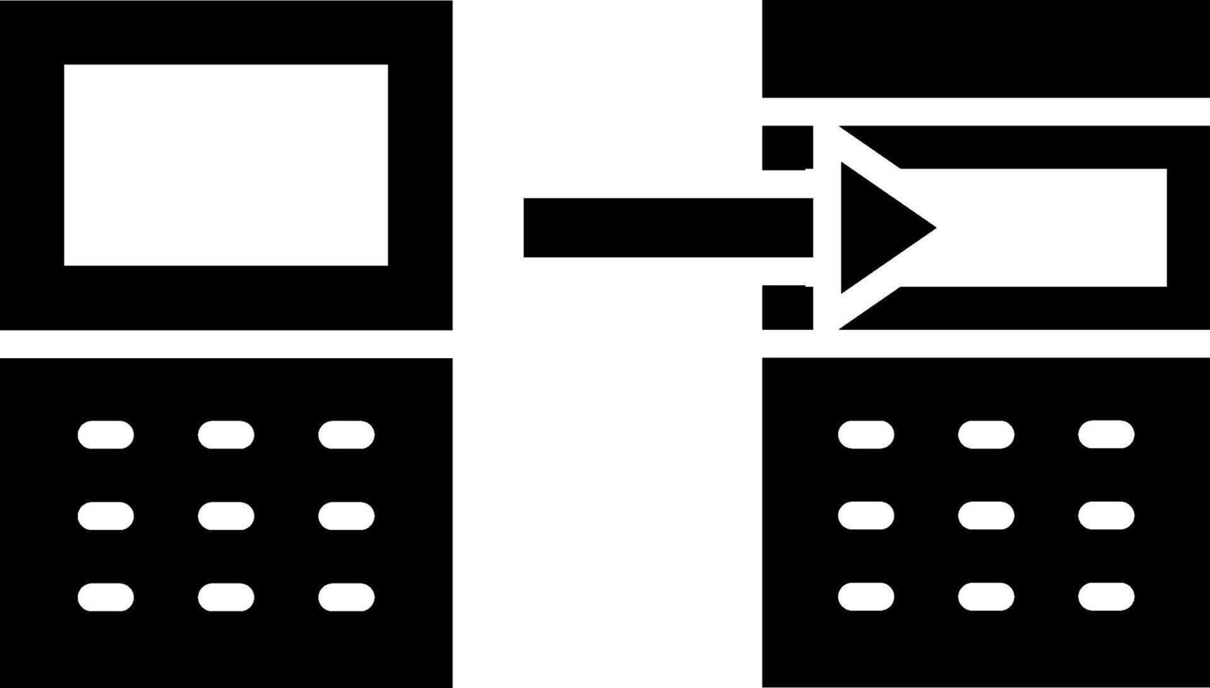 Data Transformation Thin Line Style Element vector