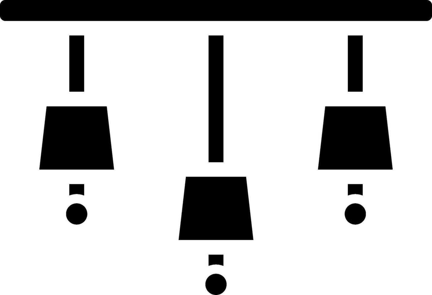 Chandelier Sharp Linear Edge Mark vector