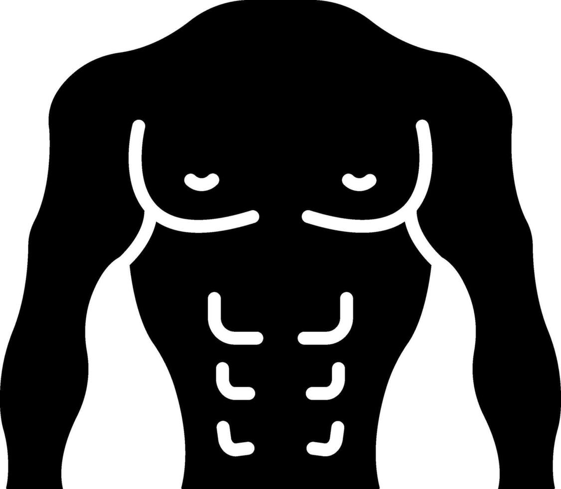 Body Builder Sharp Linear Edge Mark vector