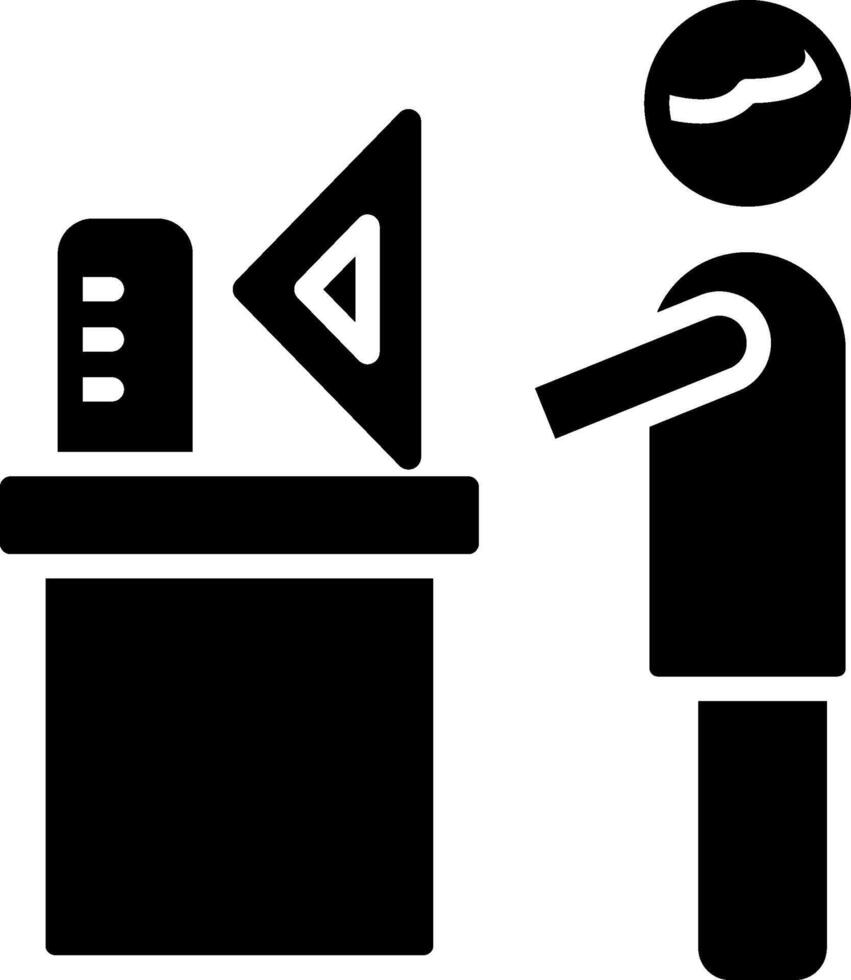 Architech Working Minimal Simple Design Badge vector