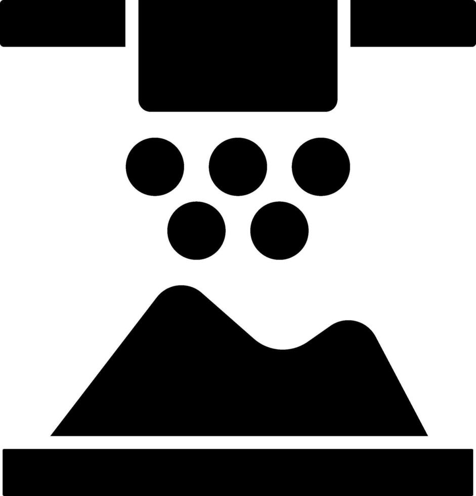 Nanoparticle Jetting Web Based Design Element vector