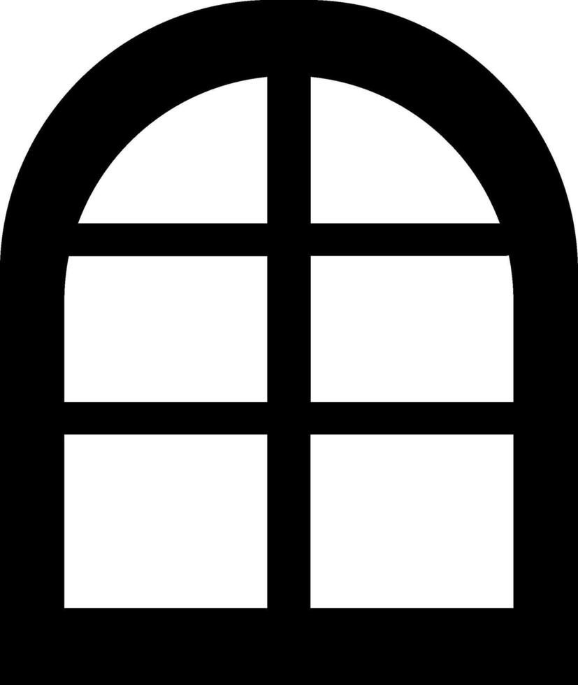 Window Simplified Minimal Line Mark vector