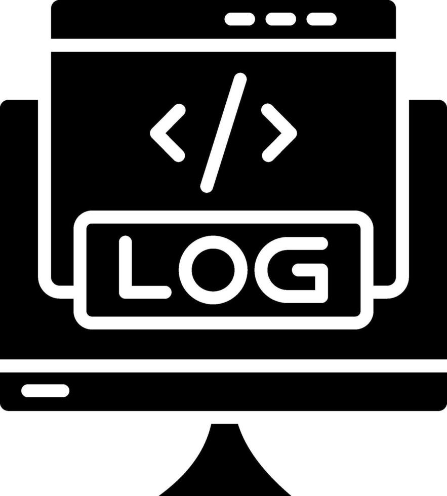 Logs Flat UI Styled Form vector