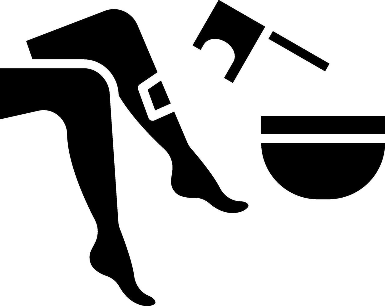 Waxing Interface Linear Graphic Design vector