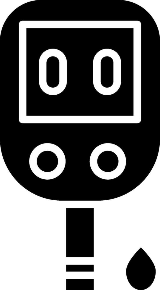 Glucose Meter Minimal Graphic Design Visual vector