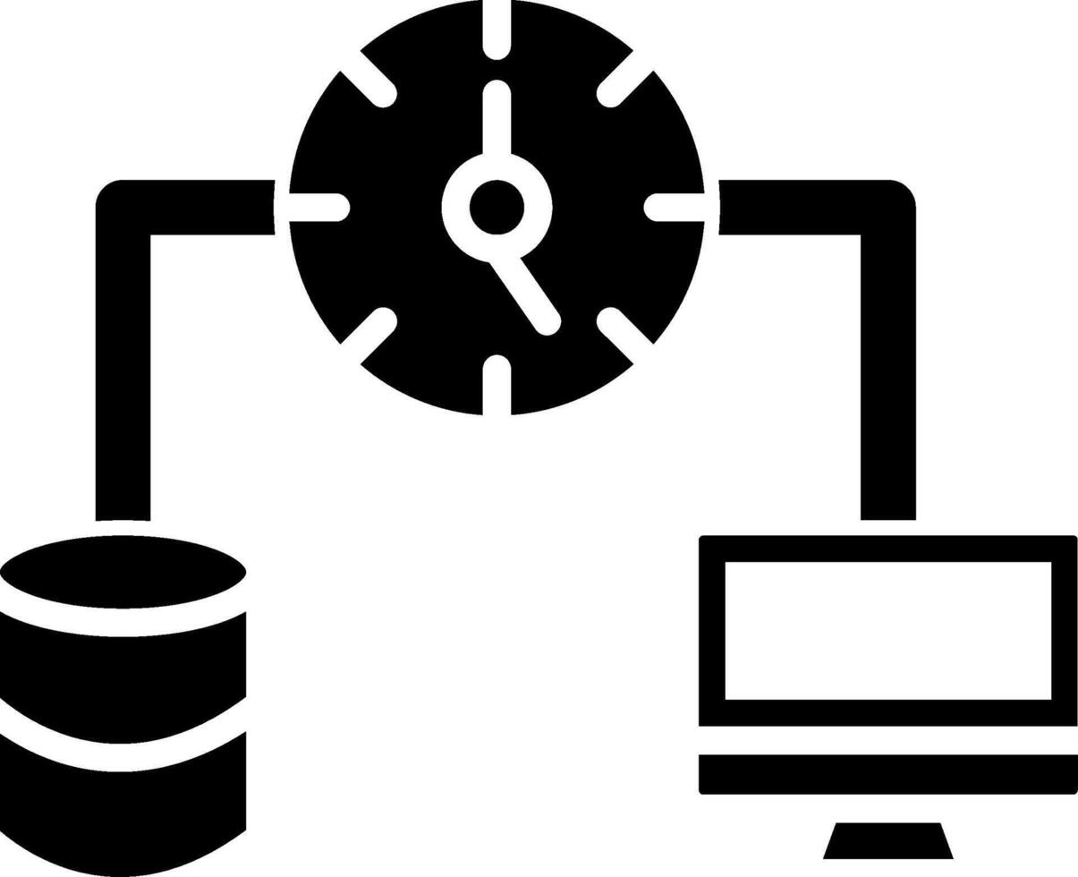 Latency Digital Abstract Tech Element vector
