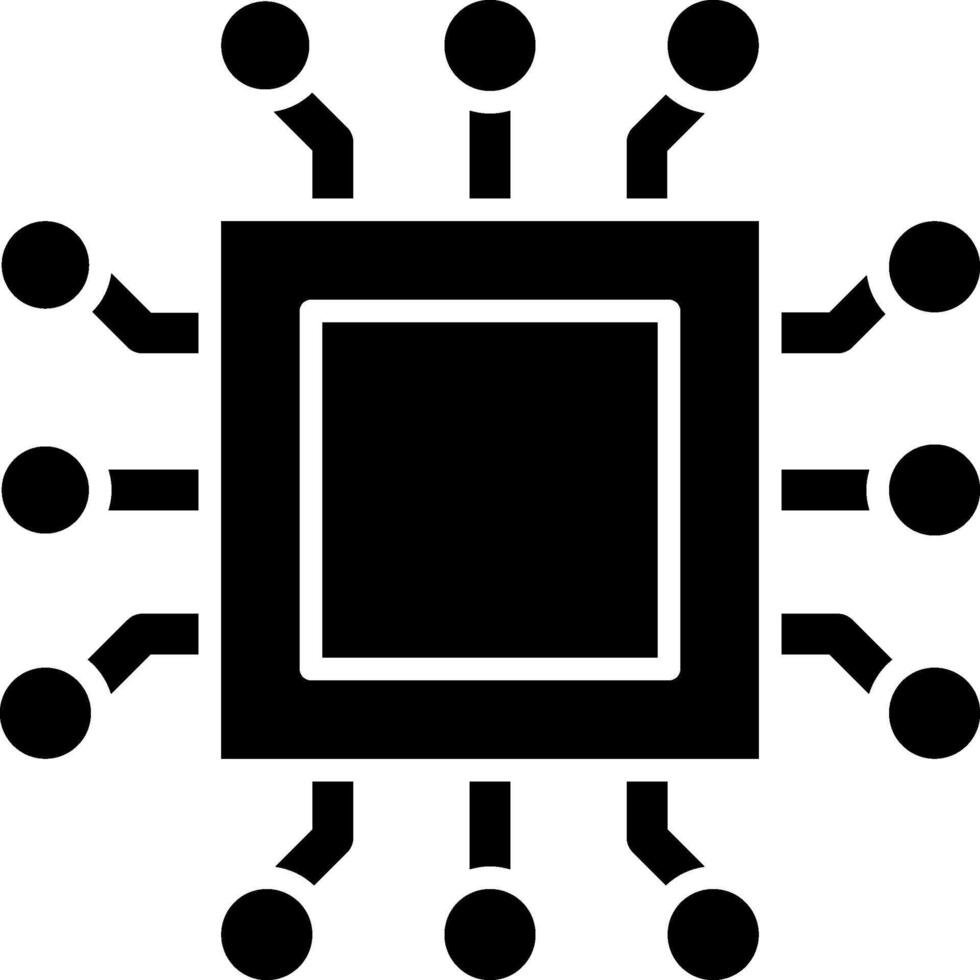 Processor Minimal Graphic Design Visual vector