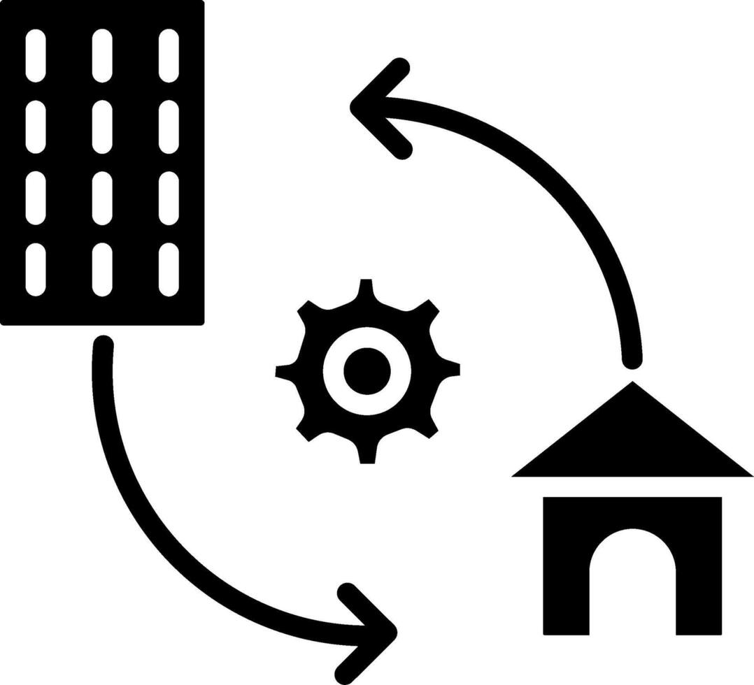 Hybrid Work Interactive User Interface Design vector