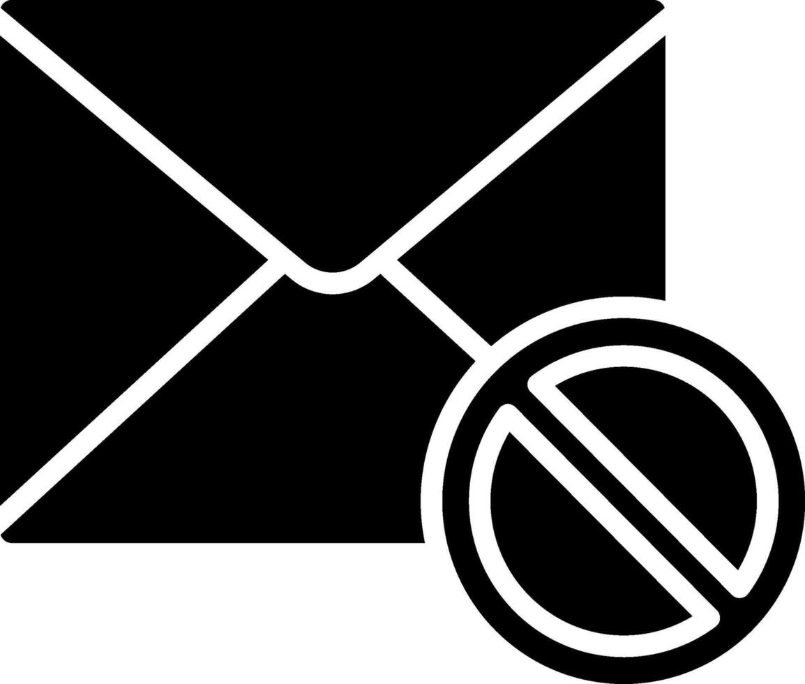 Email Blocker User Interface Badge vector
