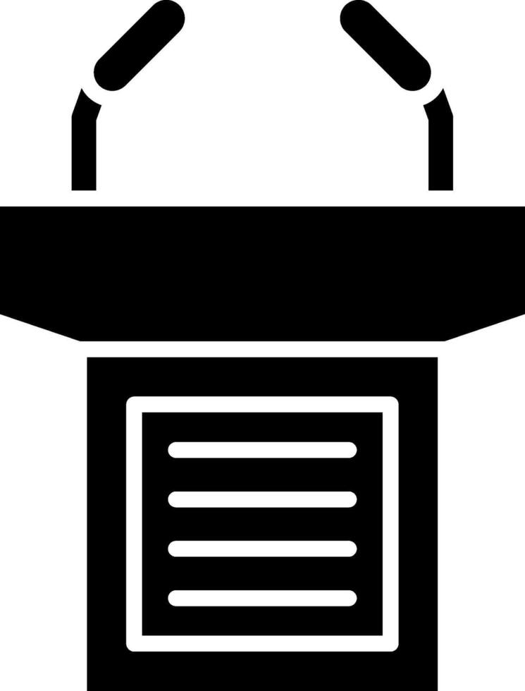 Podium Outlined Frame Styled Object vector