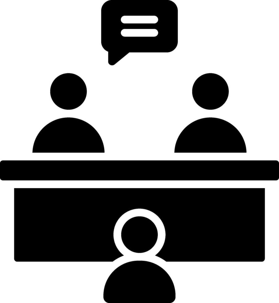 Job Interview Minimal Simple Design Badge vector