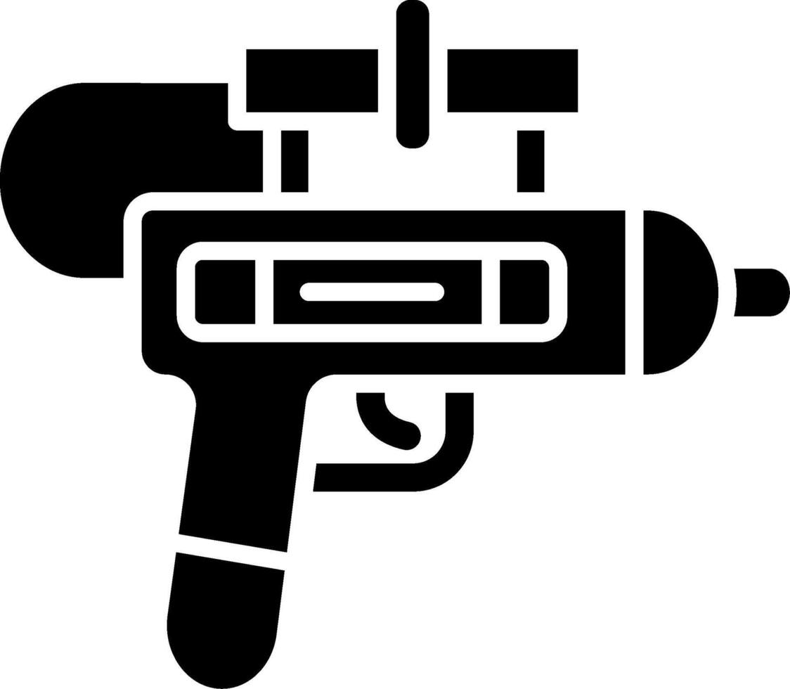 Water Gun Sharp Linear Edge Mark vector