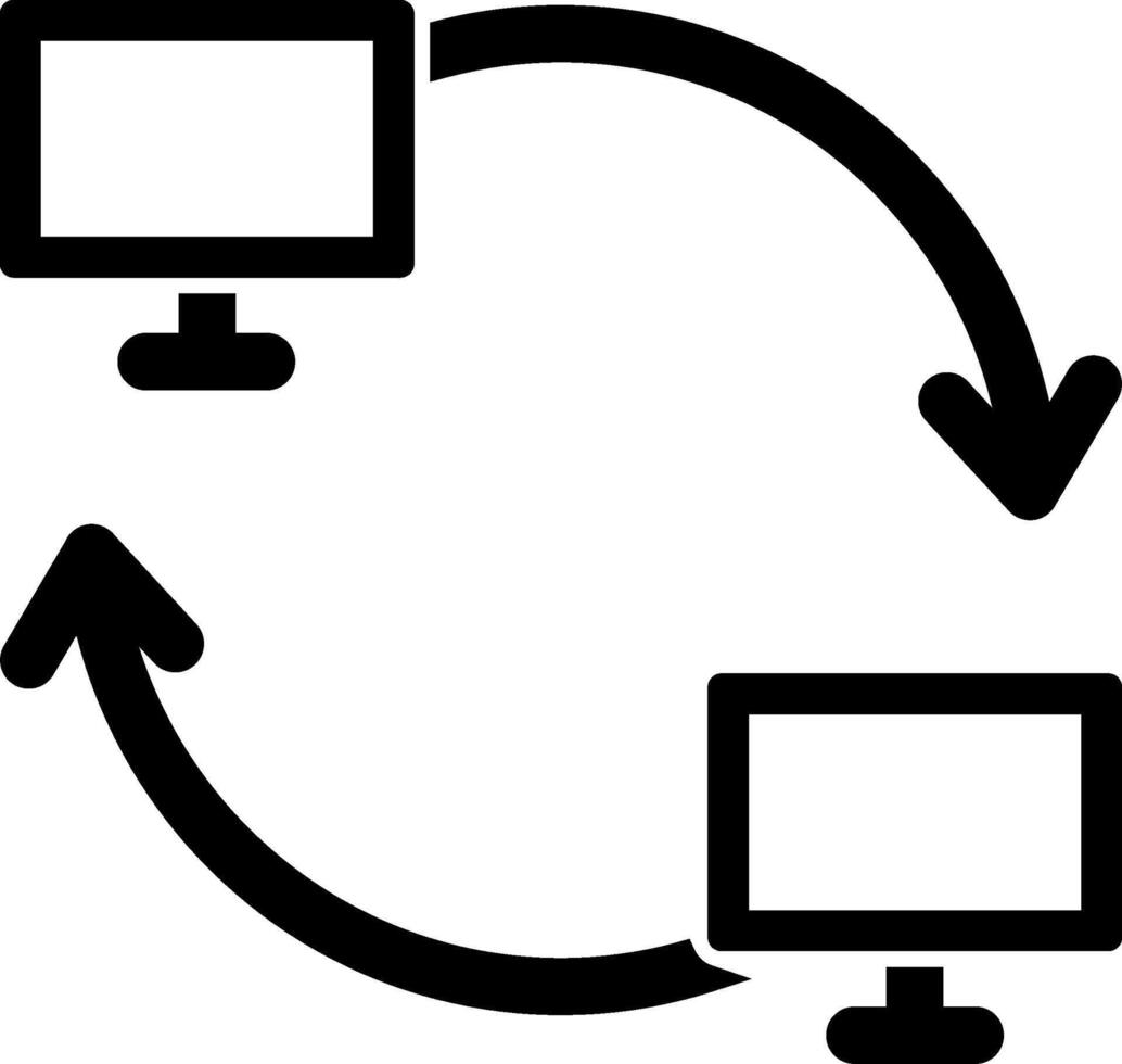 Exchange Interface Linear Graphic Design vector