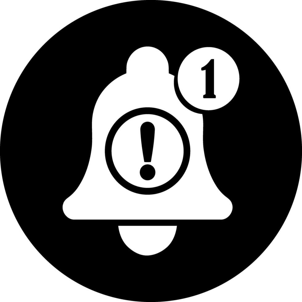 Unread Notification Alert Icon with Exclamation Mark and Count vector