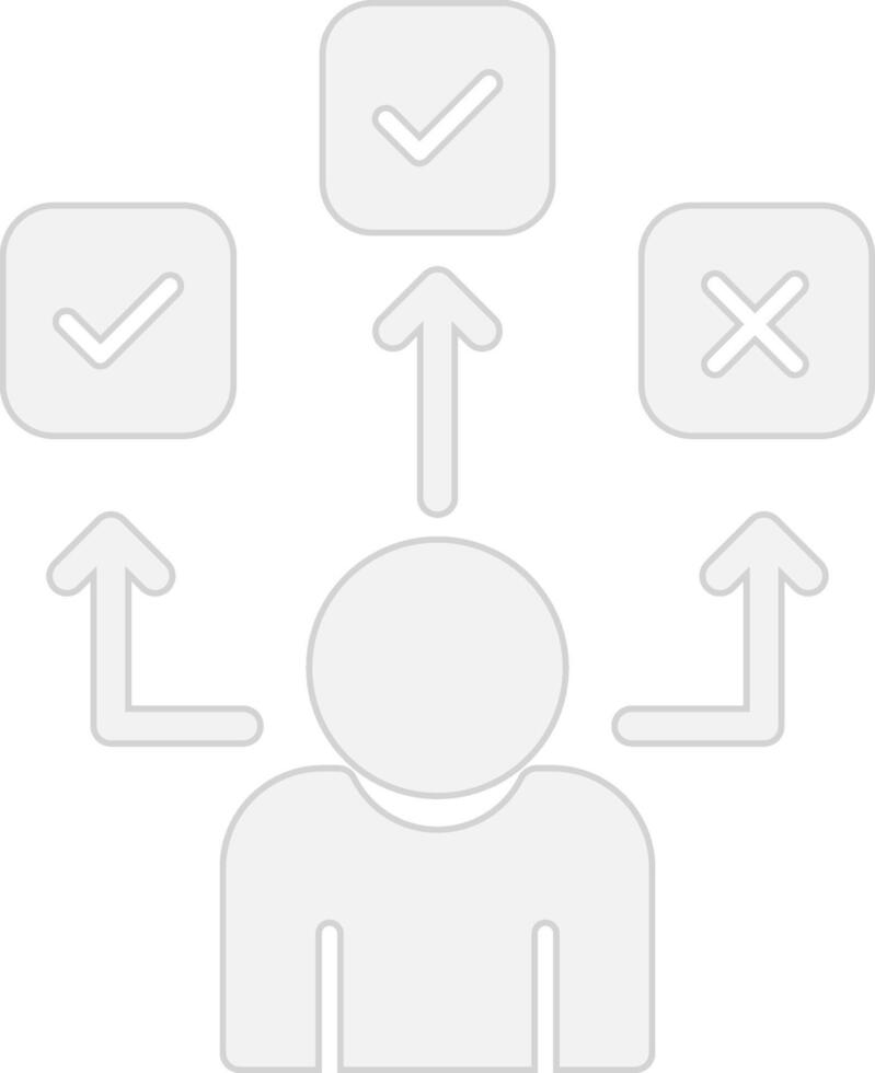 Decision choice Custom Line Element vector