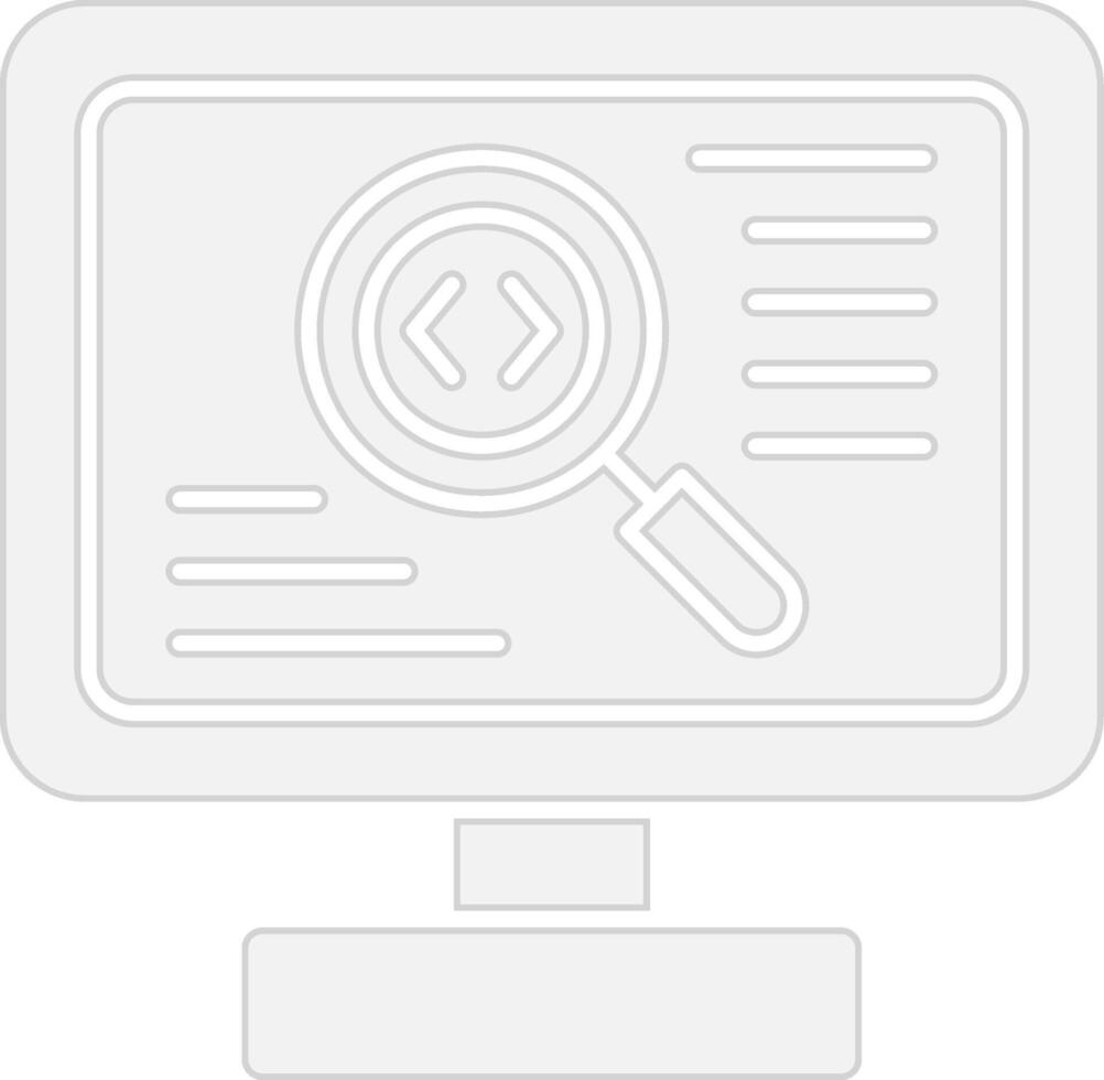 Code Review Hand-Drawn Sketch Symbol vector