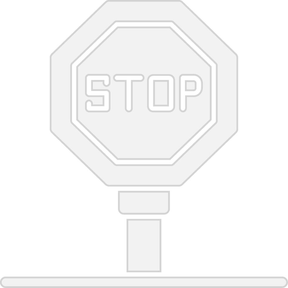 Stop Signal Abstract UI Visual vector