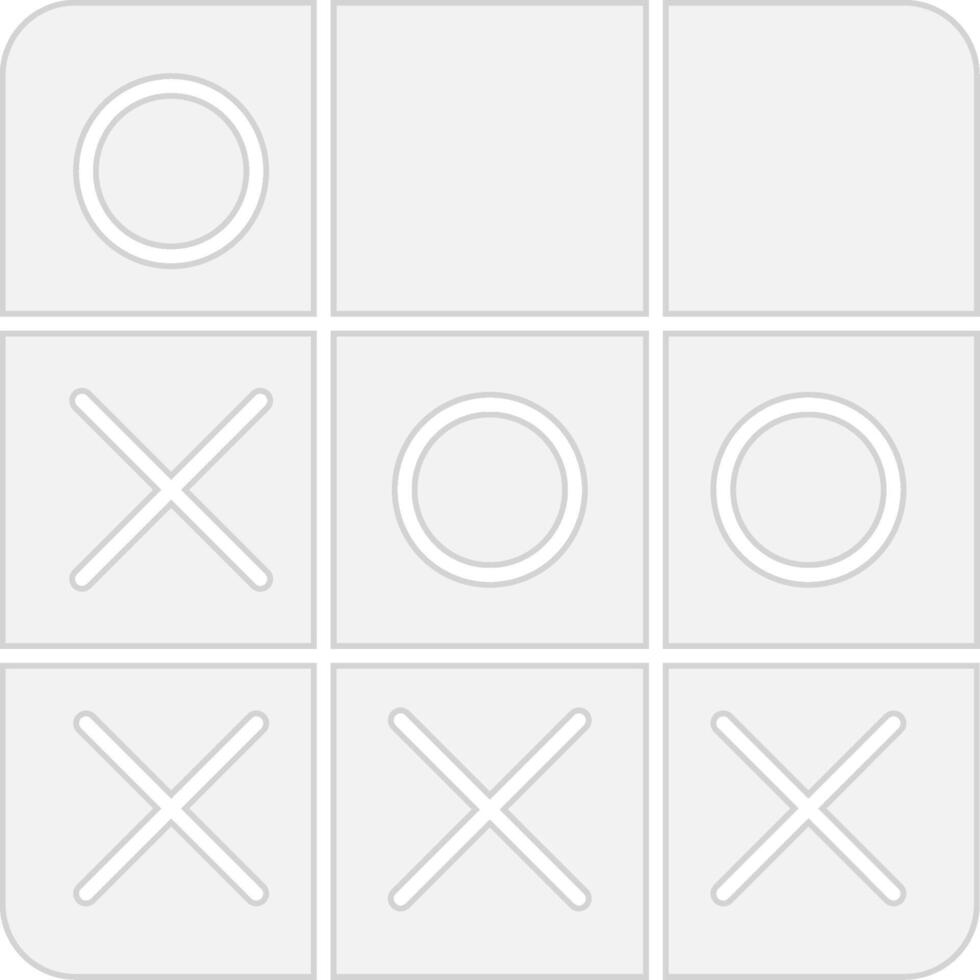 Tic Tac Toe Smooth App Visual vector