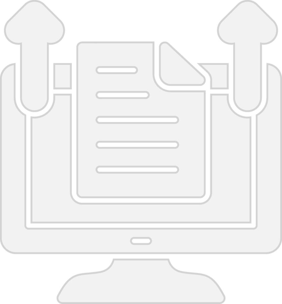 Upload UI Badge vector