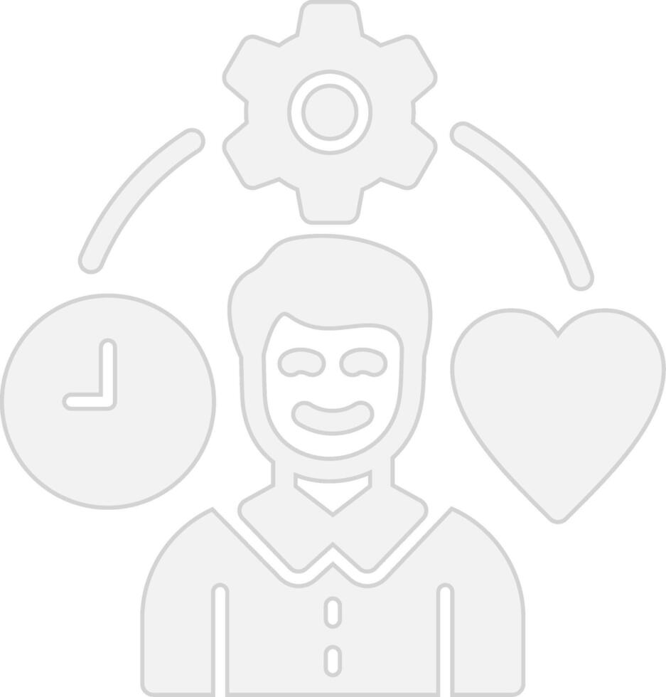 Organized life Gradient Color Form vector