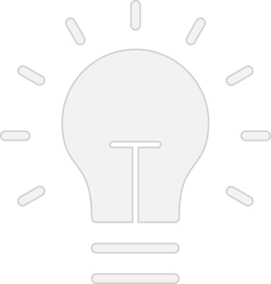 Light Bulb Subtle UI Graphic vector