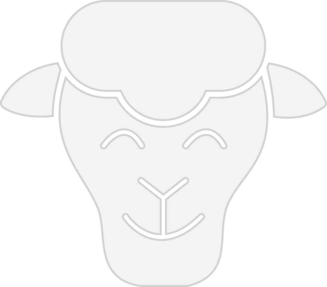 Sheep Outlined Frame Object vector