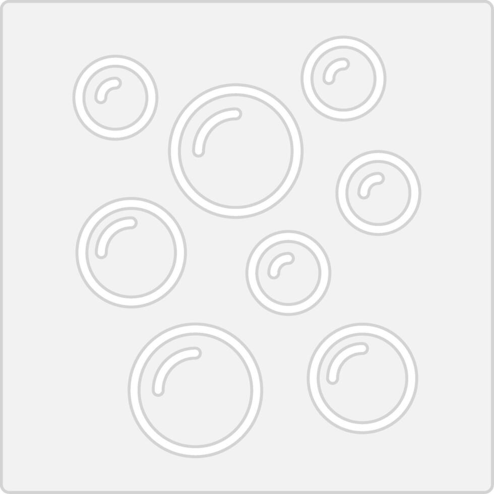 Bubbles Outlined Frame Object vector
