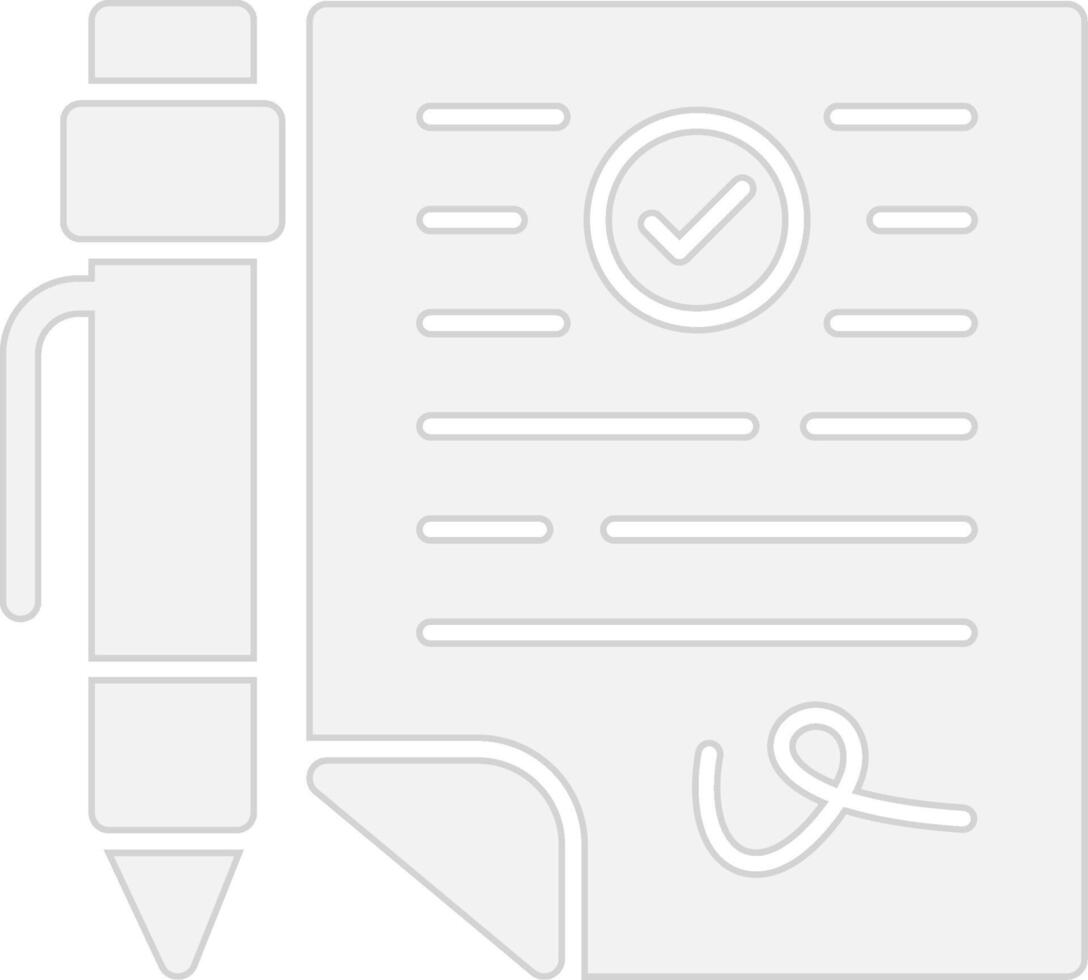 Approval Gradient Style Element vector