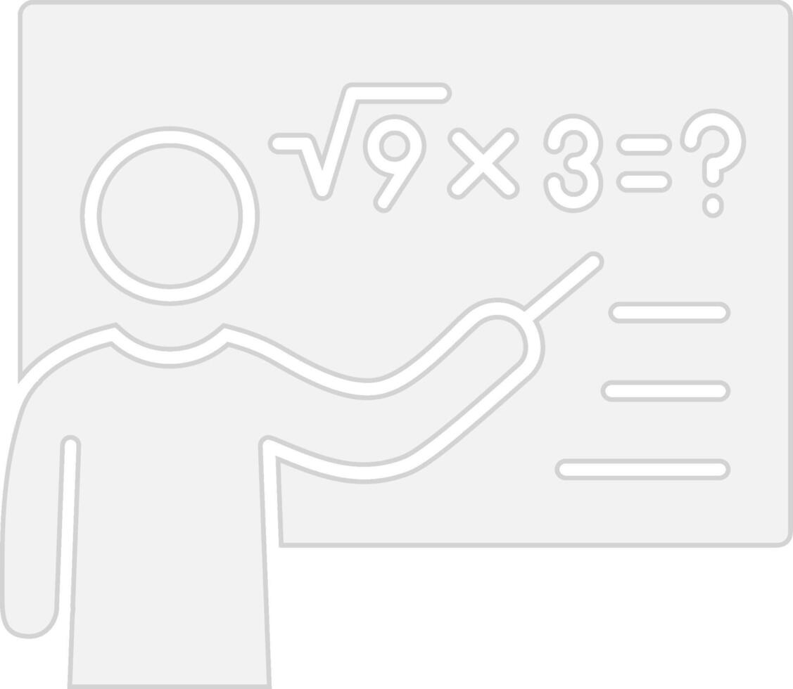 Mathematician 3D Interface Shape vector