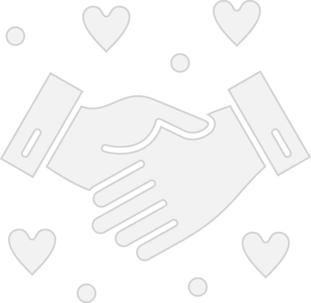 Shaking hands Abstract UI Visual vector