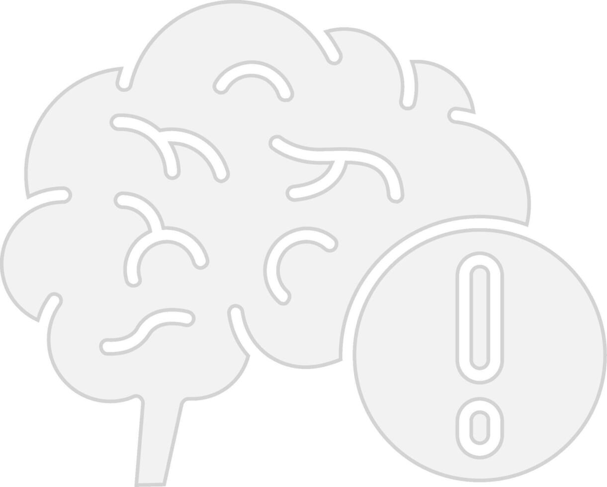 Brain Disorder Minimal UI Element vector