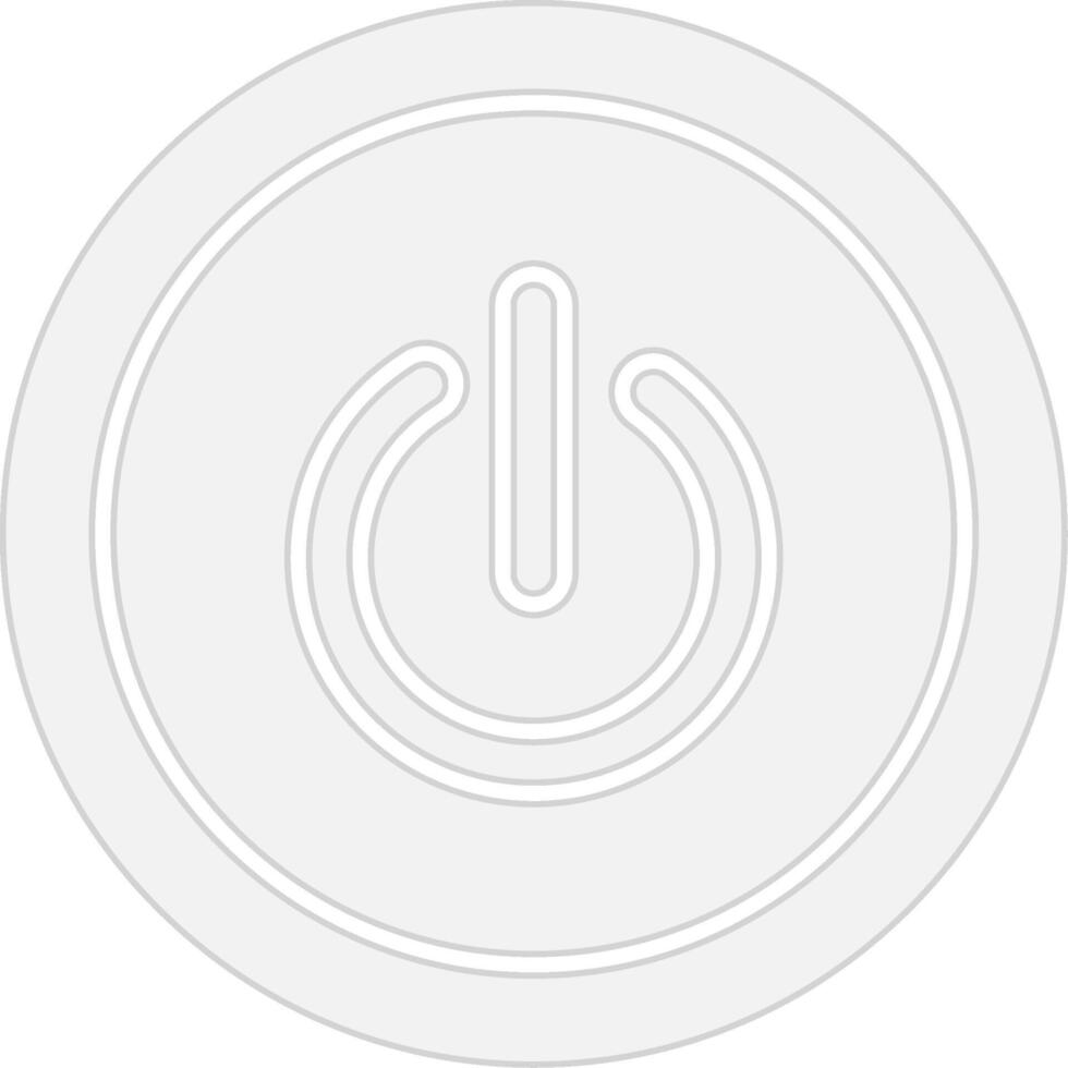 poder botón digital tecnología elemento vector