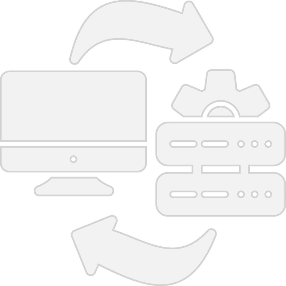 Data Transfer Responsive App Shape vector