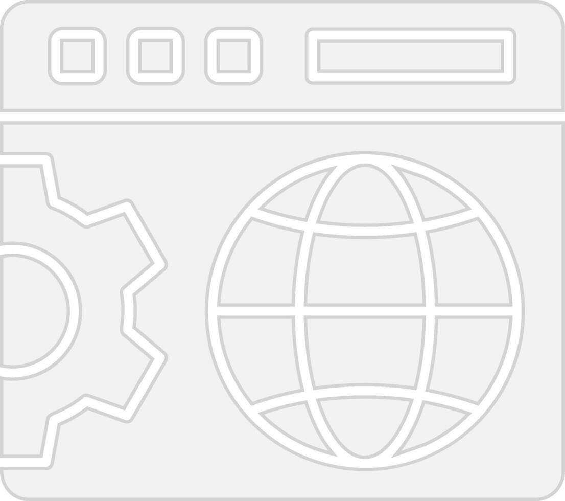 web mejoramiento monocromo línea gráfico vector
