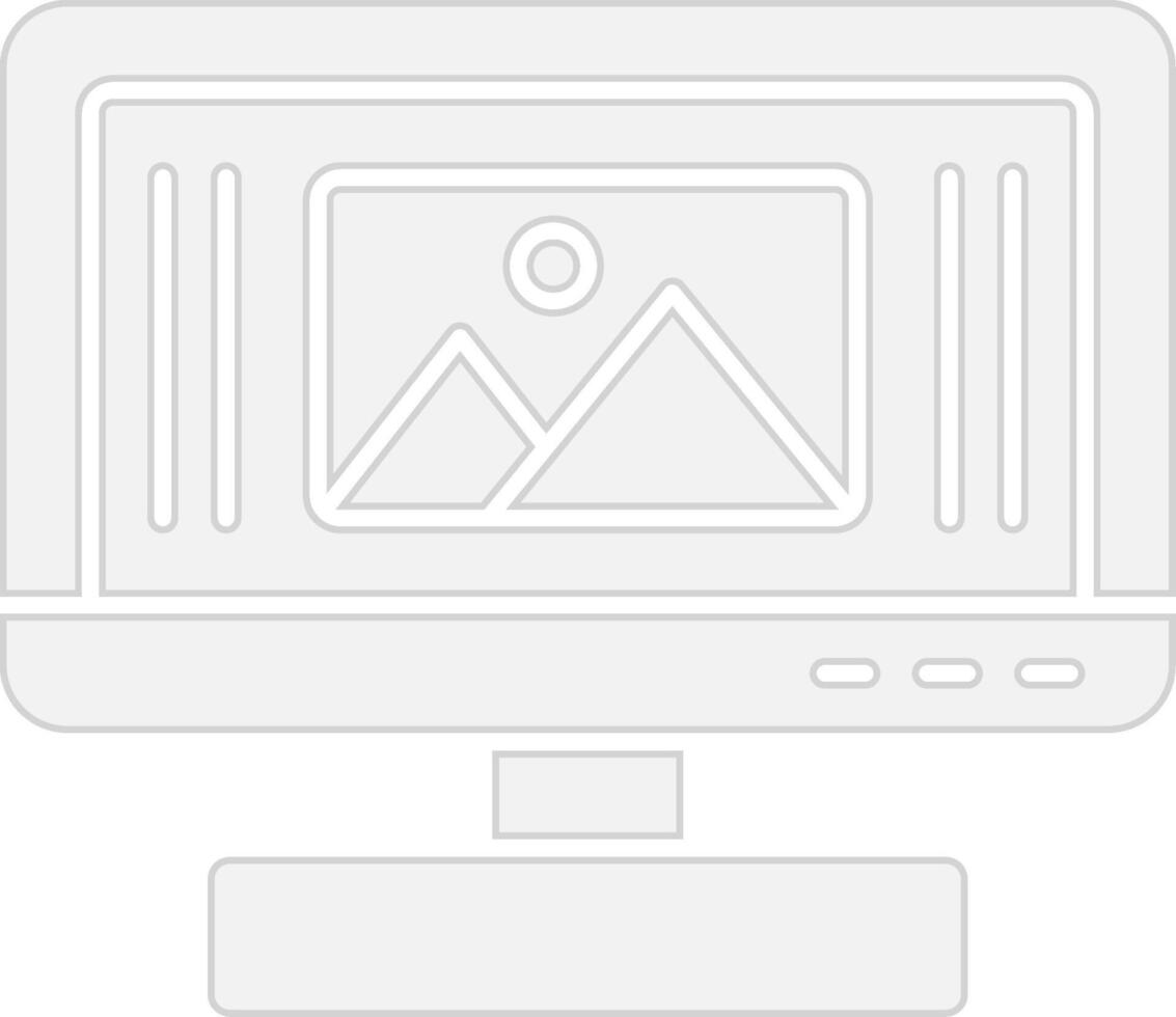 Monitor Gradient Style Element vector