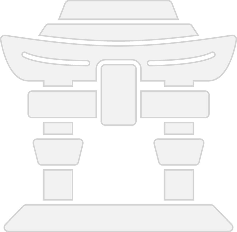 Itsukushima Shrine Web-Based Design Element vector