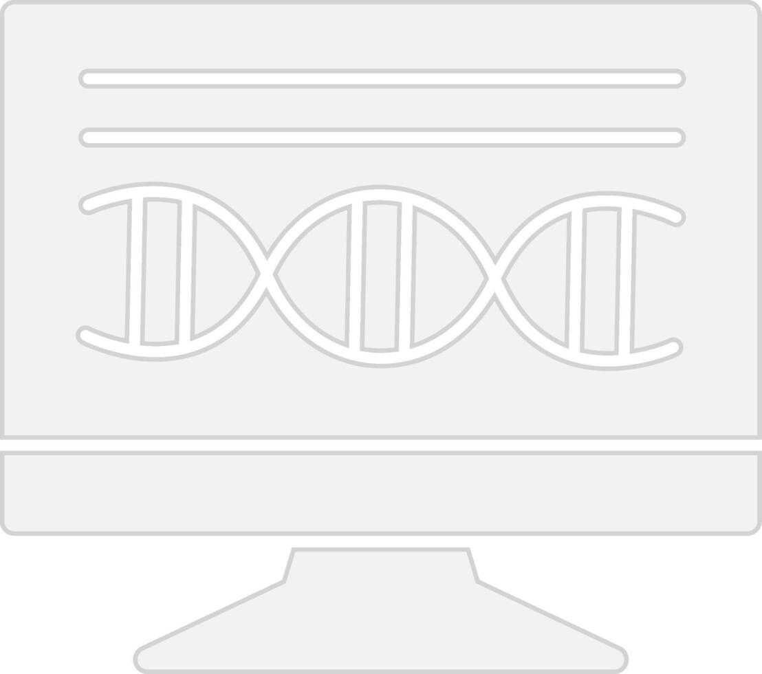 Dna structure Wireframe App Design vector