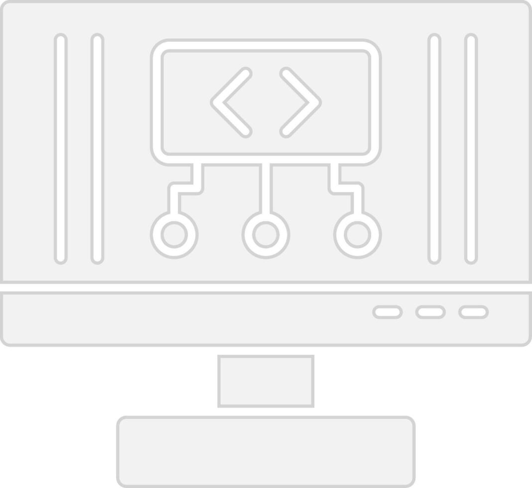 Code Hand-Drawn Sketch Symbol vector
