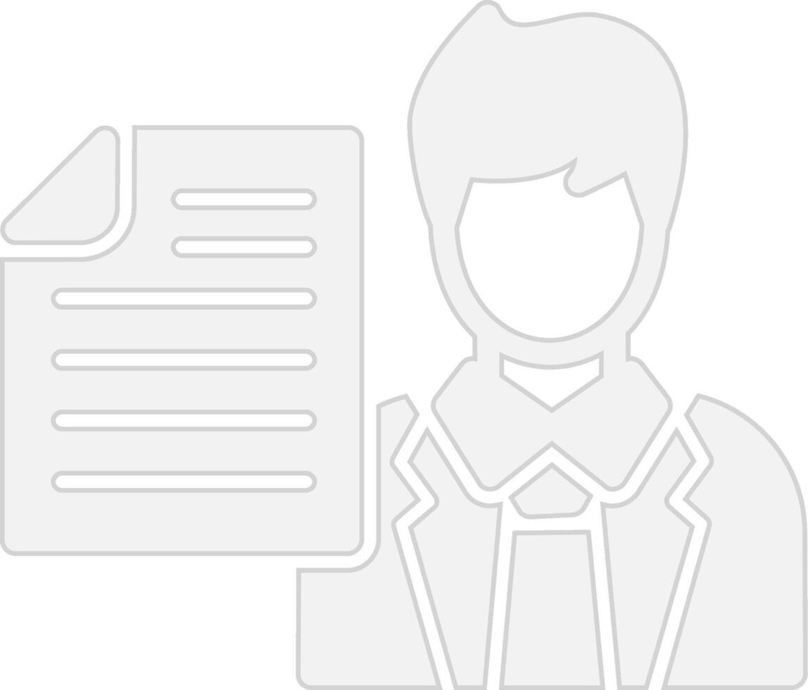 Interviewer Subtle UI Graphic vector