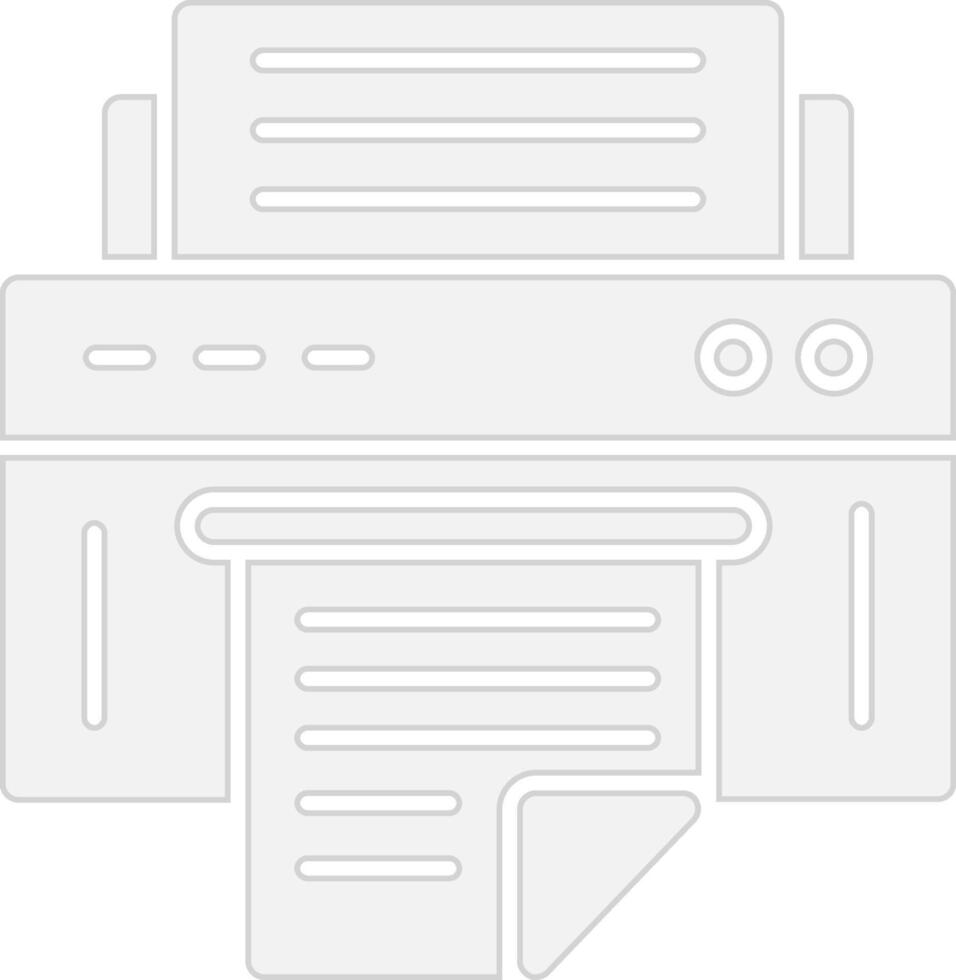 Printer Coded UI Symbol vector