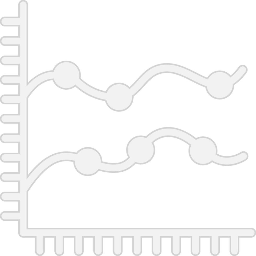 suave línea dos colores ui Insignia vector