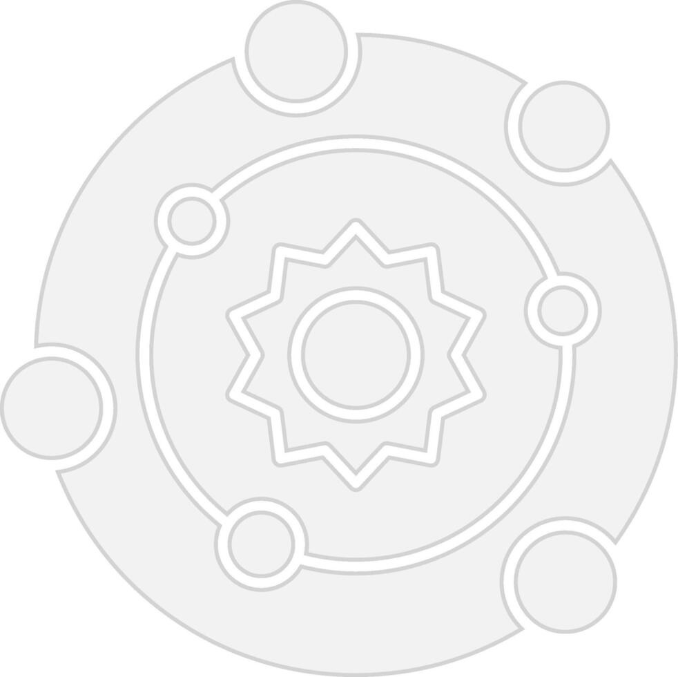 Solar System Abstract UI Visual vector