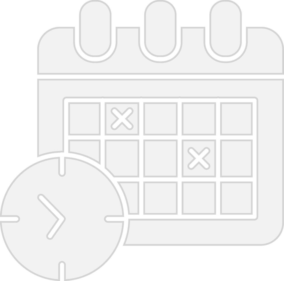 Timetable Clean Frame Object vector