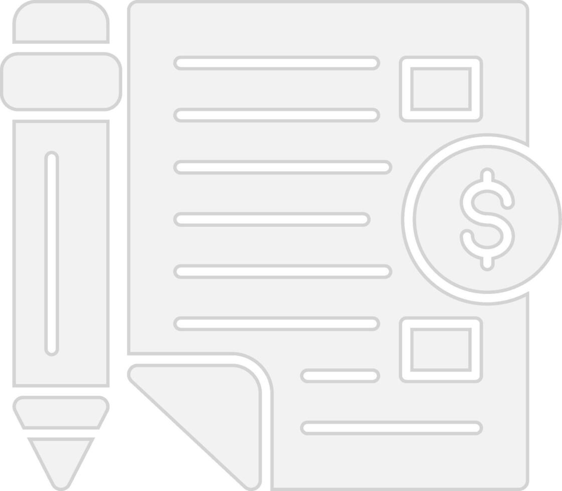 Paid Articles Modern Tech Object vector