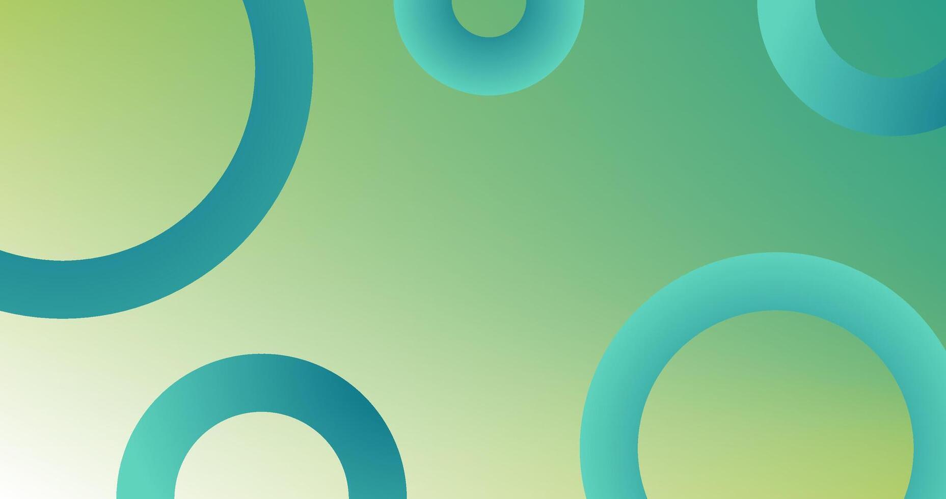 Abstract Background with Green Disks in Different shades and thickness Gradient pattern vector