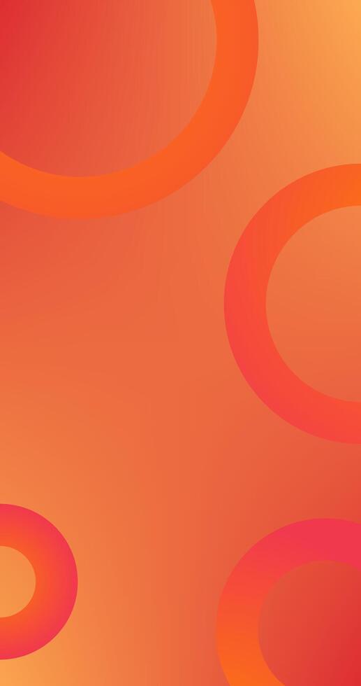 Orange Abstract background with circles cover design book design website page vector