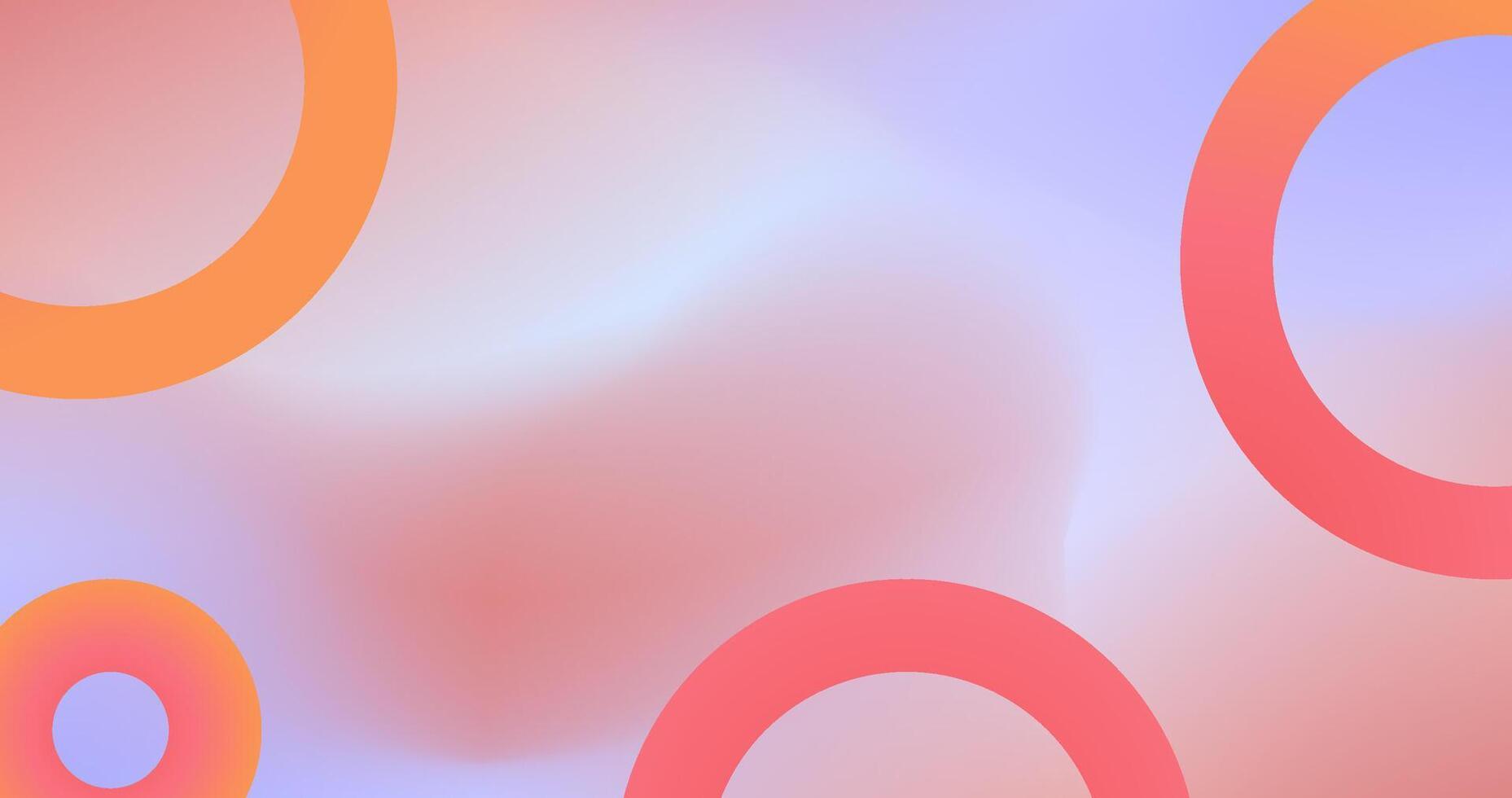 Gradient Abstract background with Circles in Pastel Color vector